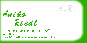 aniko riedl business card